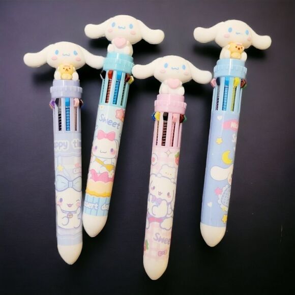 Brand New Set Of 4 Cinnamoroll Multi Color Pens - Picture 1 of 7